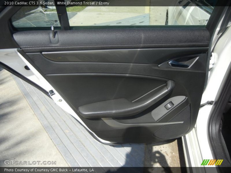 White Diamond Tricoat / Ebony 2010 Cadillac CTS 3.6 Sedan