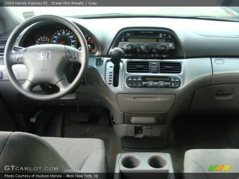 Ocean Mist Metallic / Gray 2009 Honda Odyssey EX
