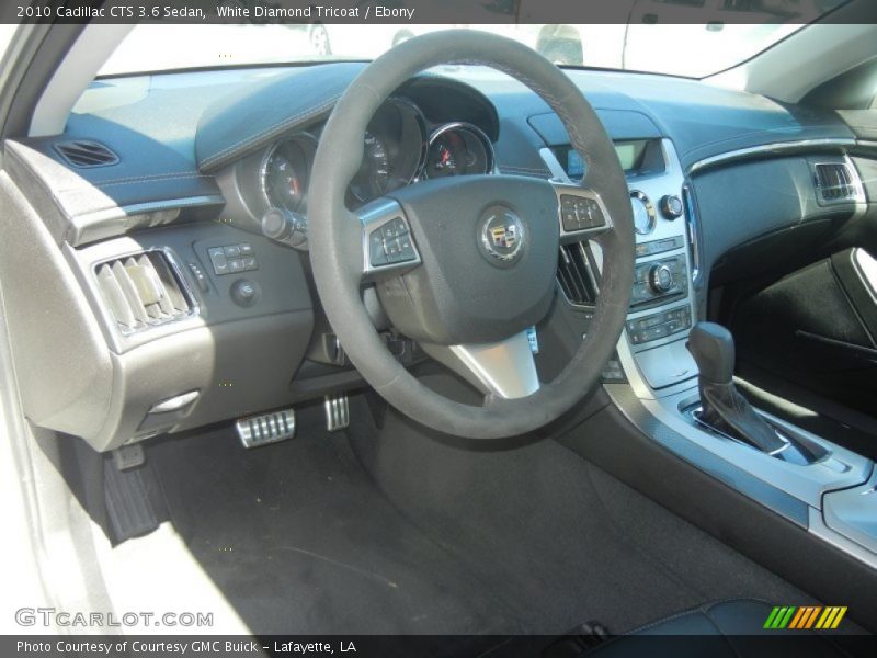 White Diamond Tricoat / Ebony 2010 Cadillac CTS 3.6 Sedan