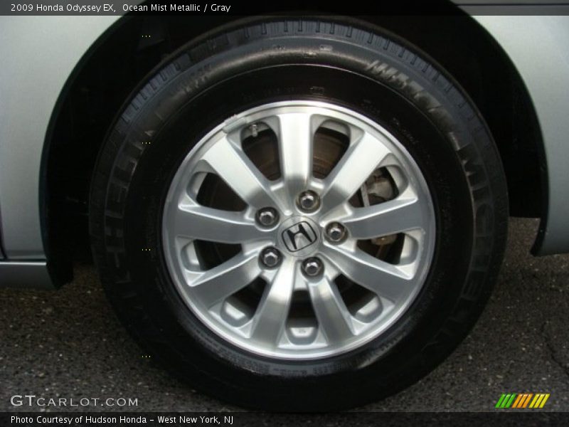 Ocean Mist Metallic / Gray 2009 Honda Odyssey EX