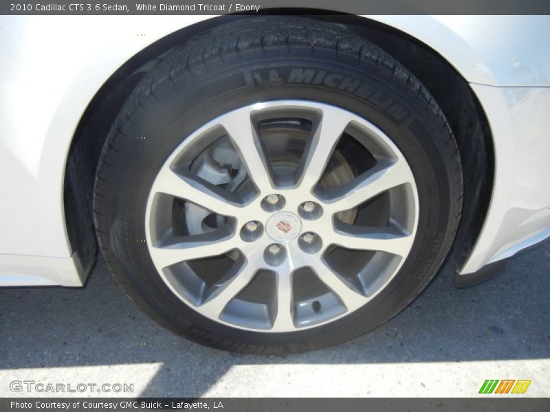 White Diamond Tricoat / Ebony 2010 Cadillac CTS 3.6 Sedan