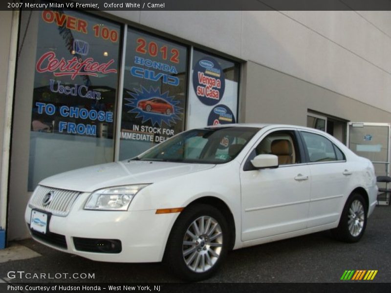 Oxford White / Camel 2007 Mercury Milan V6 Premier