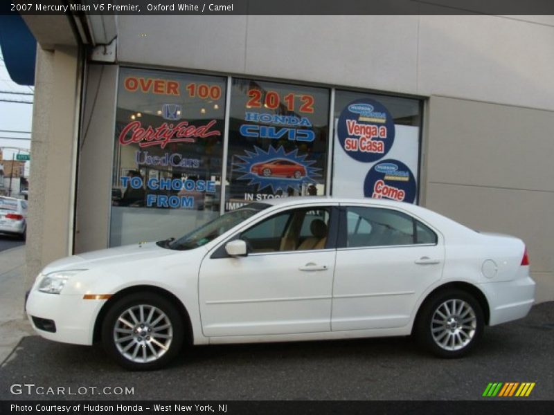 Oxford White / Camel 2007 Mercury Milan V6 Premier