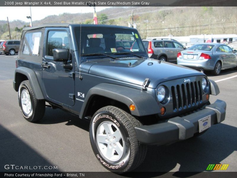 Steel Blue Metallic / Dark Slate Gray/Medium Slate Gray 2008 Jeep Wrangler X 4x4