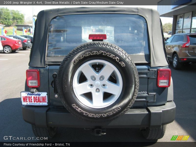 Steel Blue Metallic / Dark Slate Gray/Medium Slate Gray 2008 Jeep Wrangler X 4x4