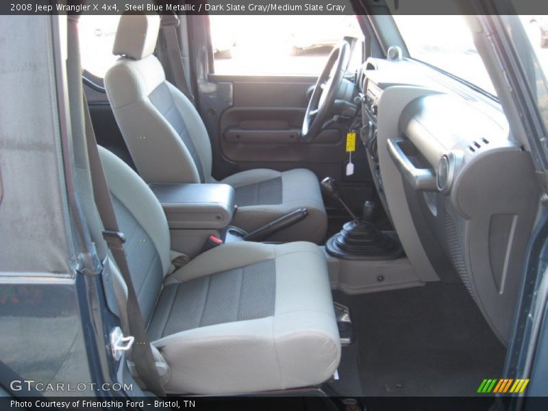 Steel Blue Metallic / Dark Slate Gray/Medium Slate Gray 2008 Jeep Wrangler X 4x4