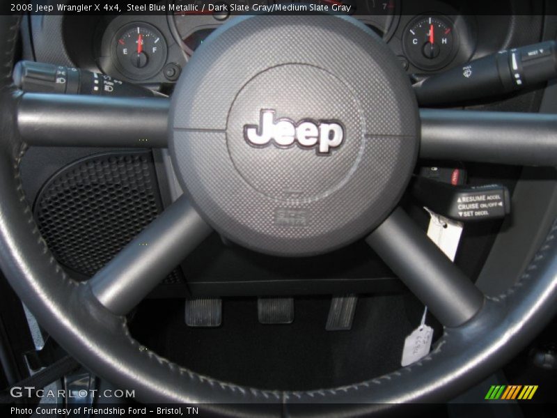 Steel Blue Metallic / Dark Slate Gray/Medium Slate Gray 2008 Jeep Wrangler X 4x4
