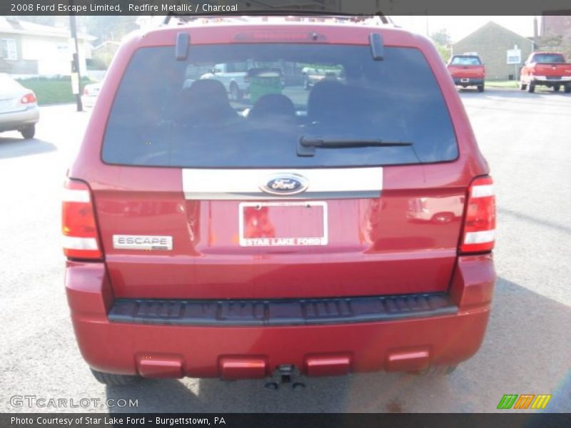 Redfire Metallic / Charcoal 2008 Ford Escape Limited