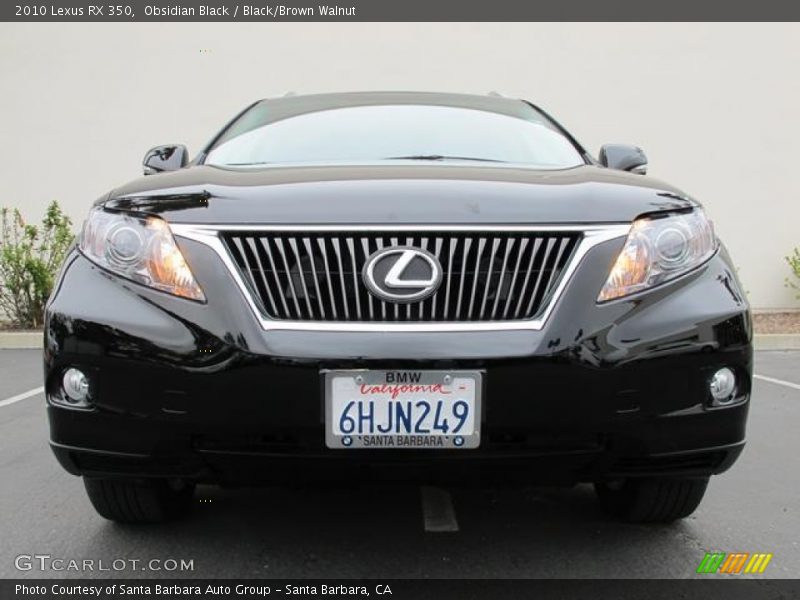 Obsidian Black / Black/Brown Walnut 2010 Lexus RX 350