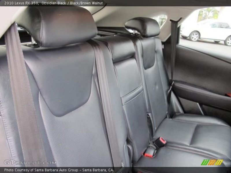 Obsidian Black / Black/Brown Walnut 2010 Lexus RX 350
