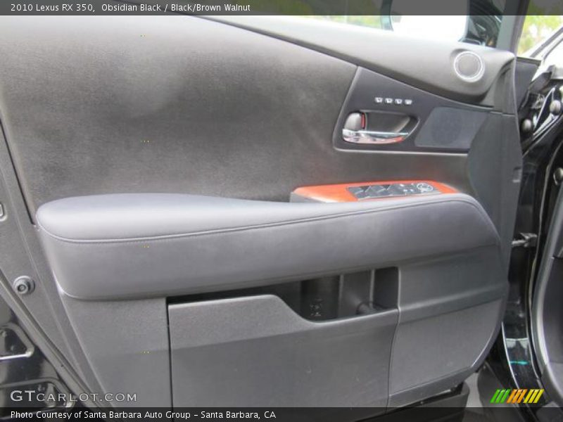 Obsidian Black / Black/Brown Walnut 2010 Lexus RX 350