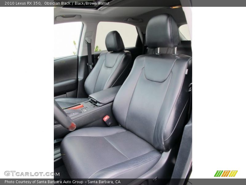 Obsidian Black / Black/Brown Walnut 2010 Lexus RX 350