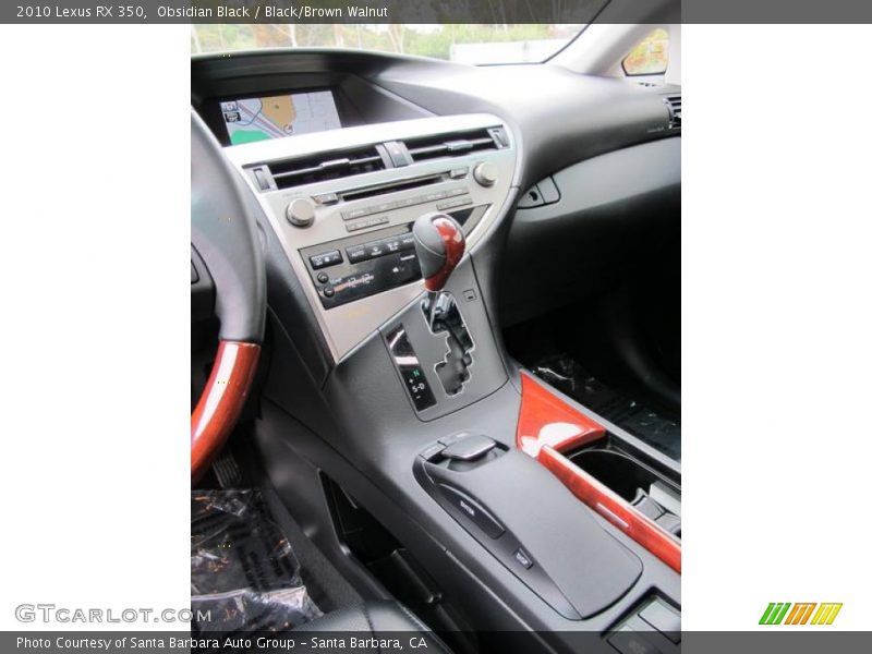 Obsidian Black / Black/Brown Walnut 2010 Lexus RX 350