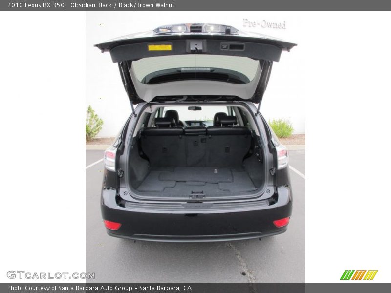 Obsidian Black / Black/Brown Walnut 2010 Lexus RX 350