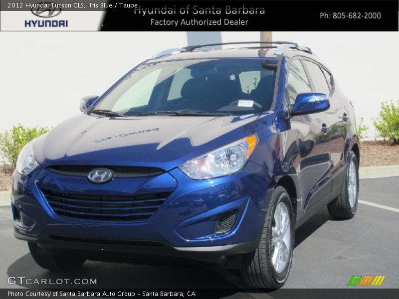 Iris Blue / Taupe 2012 Hyundai Tucson GLS