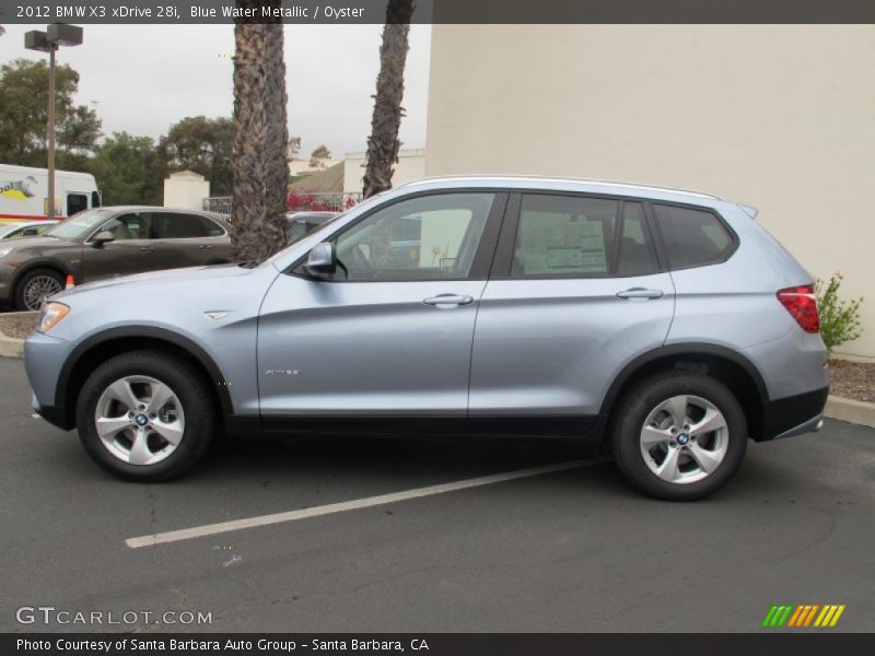 Blue Water Metallic / Oyster 2012 BMW X3 xDrive 28i