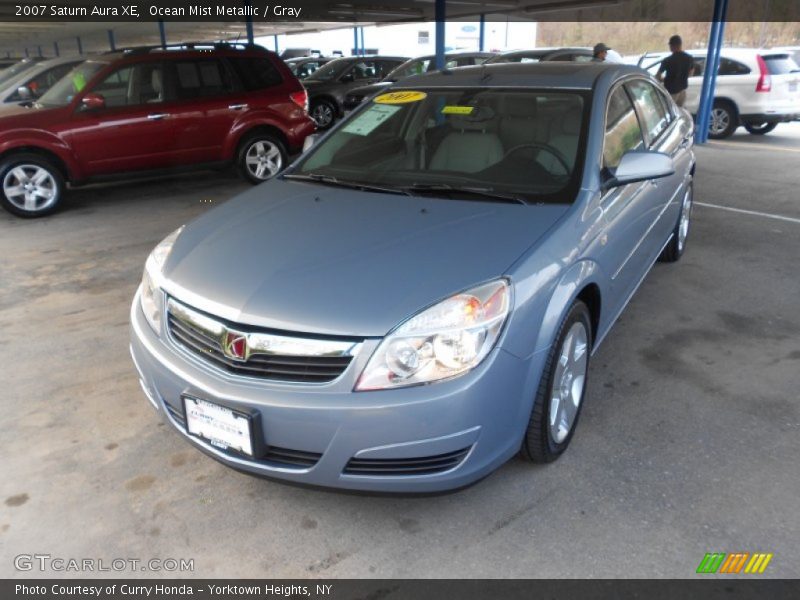 Ocean Mist Metallic / Gray 2007 Saturn Aura XE