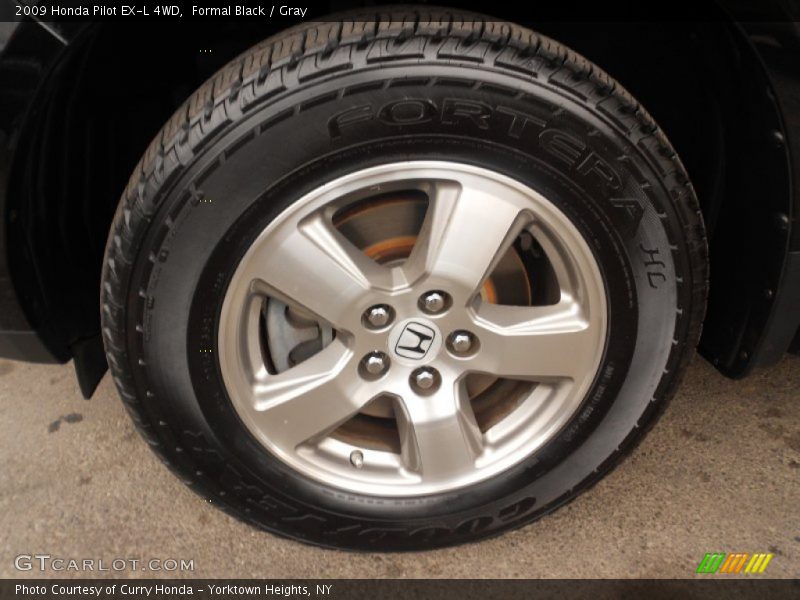 Formal Black / Gray 2009 Honda Pilot EX-L 4WD