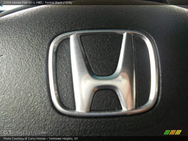 Formal Black / Gray 2009 Honda Pilot EX-L 4WD