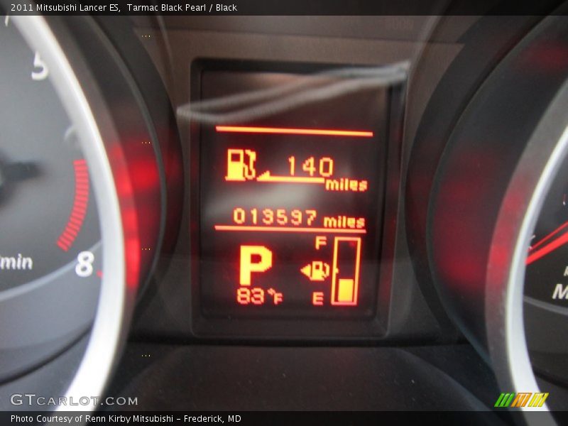 Tarmac Black Pearl / Black 2011 Mitsubishi Lancer ES