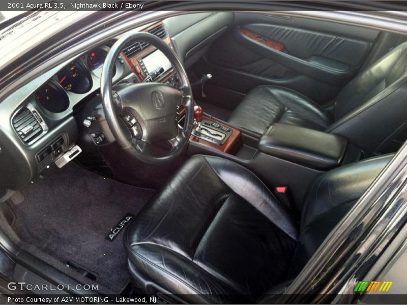 Ebony Interior - 2001 RL 3.5 