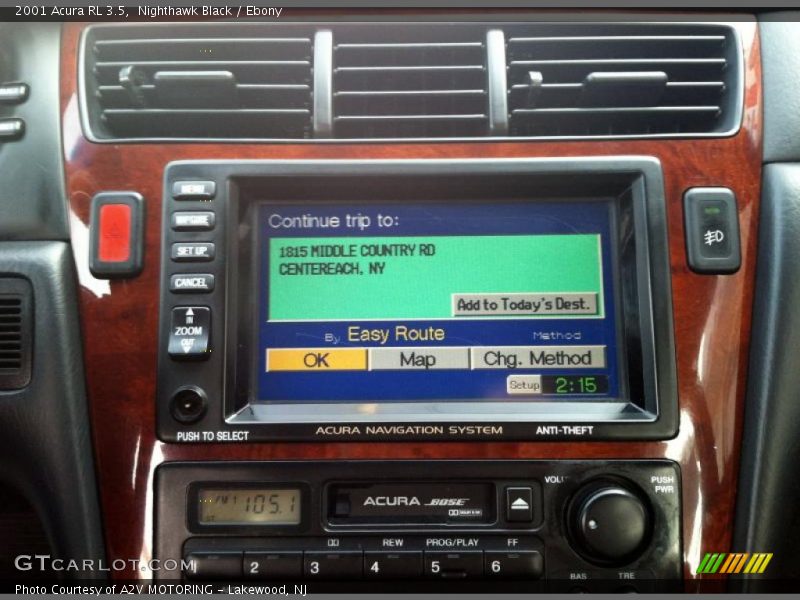 Nighthawk Black / Ebony 2001 Acura RL 3.5