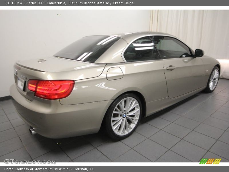 Platinum Bronze Metallic / Cream Beige 2011 BMW 3 Series 335i Convertible