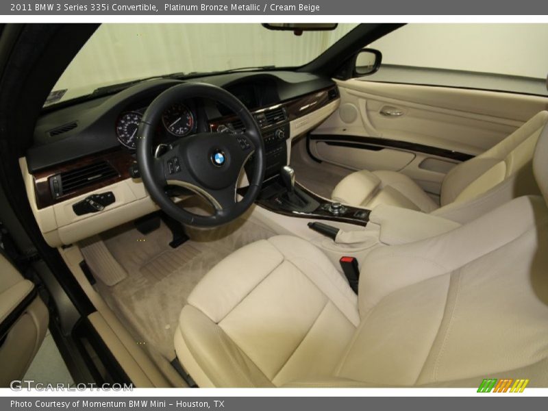 Platinum Bronze Metallic / Cream Beige 2011 BMW 3 Series 335i Convertible