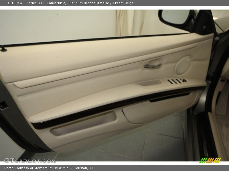 Platinum Bronze Metallic / Cream Beige 2011 BMW 3 Series 335i Convertible