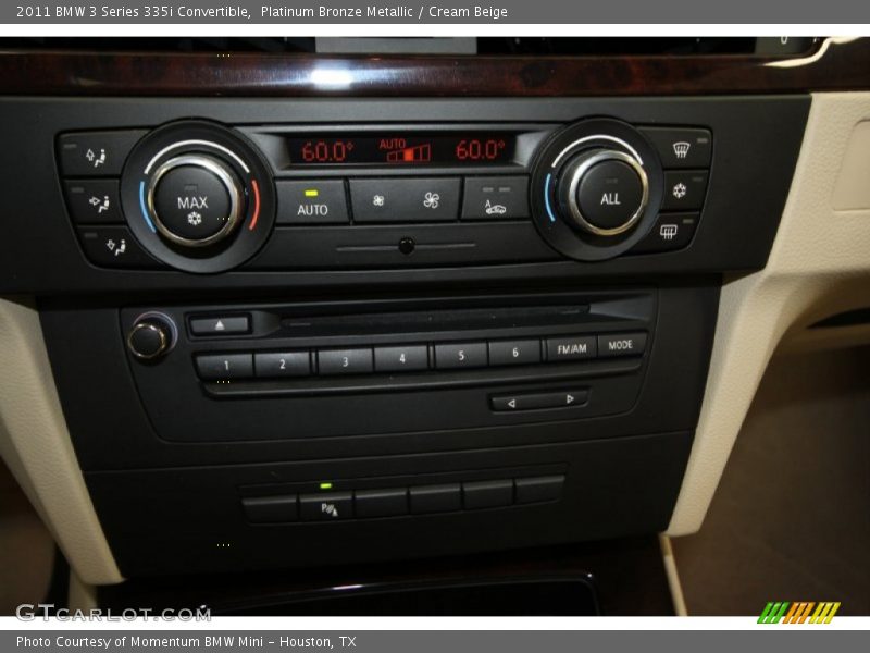 Platinum Bronze Metallic / Cream Beige 2011 BMW 3 Series 335i Convertible