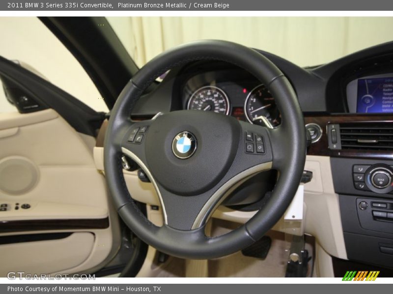 Platinum Bronze Metallic / Cream Beige 2011 BMW 3 Series 335i Convertible