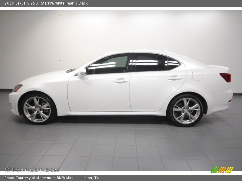 Starfire White Pearl / Black 2010 Lexus IS 250