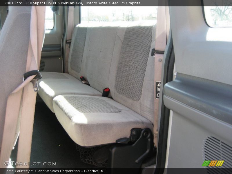 Oxford White / Medium Graphite 2001 Ford F250 Super Duty XL SuperCab 4x4