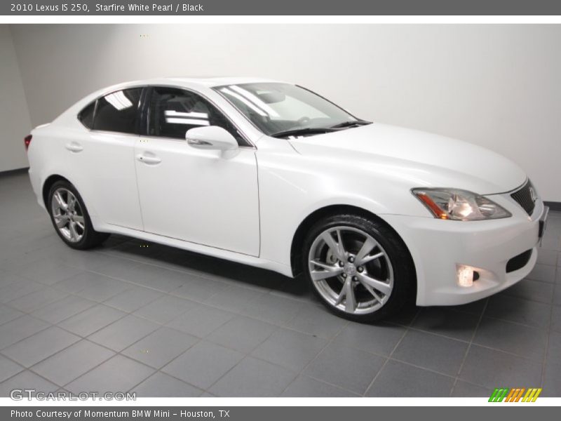 Starfire White Pearl / Black 2010 Lexus IS 250