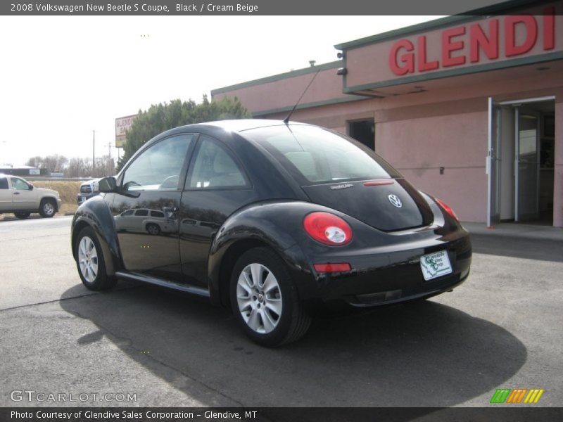 Black / Cream Beige 2008 Volkswagen New Beetle S Coupe
