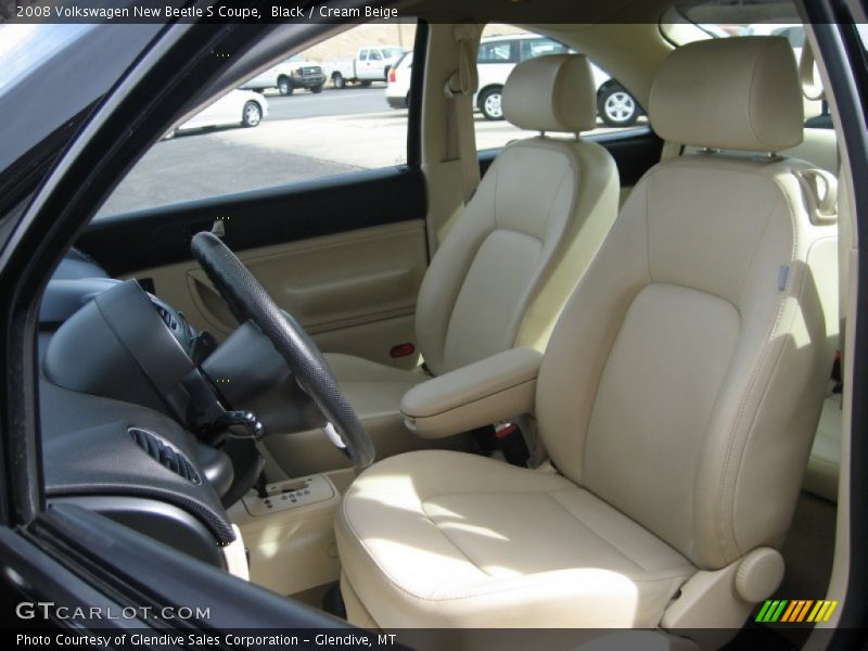 Black / Cream Beige 2008 Volkswagen New Beetle S Coupe