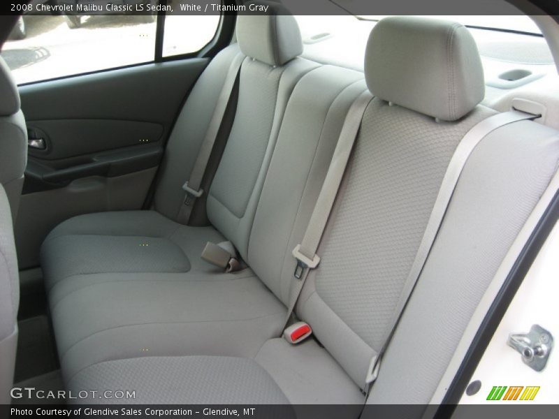 White / Titanium Gray 2008 Chevrolet Malibu Classic LS Sedan