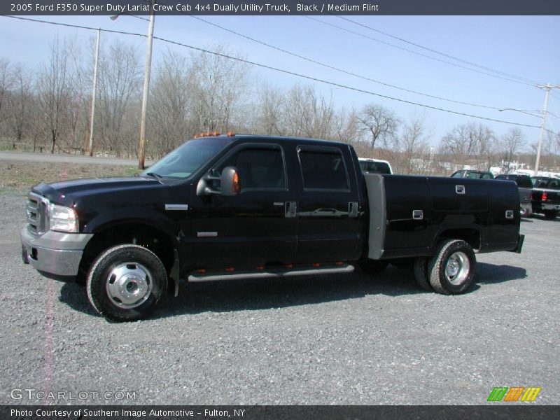 Black / Medium Flint 2005 Ford F350 Super Duty Lariat Crew Cab 4x4 Dually Utility Truck