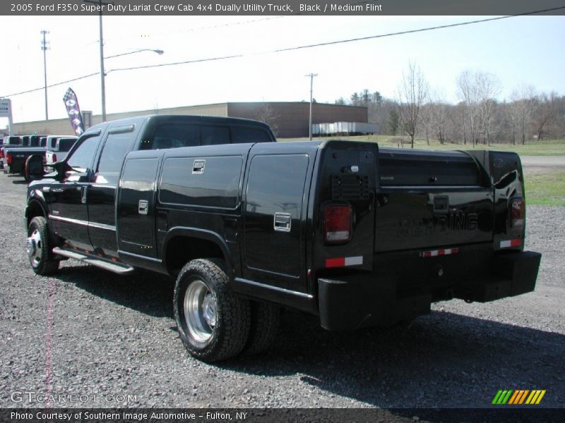 Black / Medium Flint 2005 Ford F350 Super Duty Lariat Crew Cab 4x4 Dually Utility Truck
