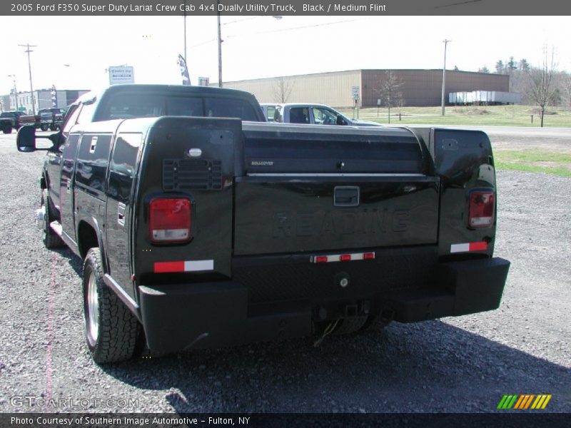 Black / Medium Flint 2005 Ford F350 Super Duty Lariat Crew Cab 4x4 Dually Utility Truck