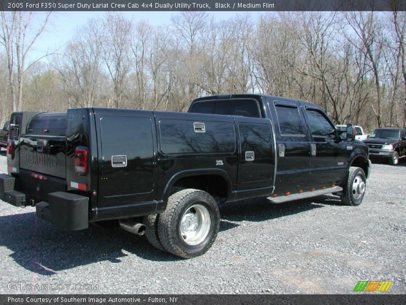 Black / Medium Flint 2005 Ford F350 Super Duty Lariat Crew Cab 4x4 Dually Utility Truck