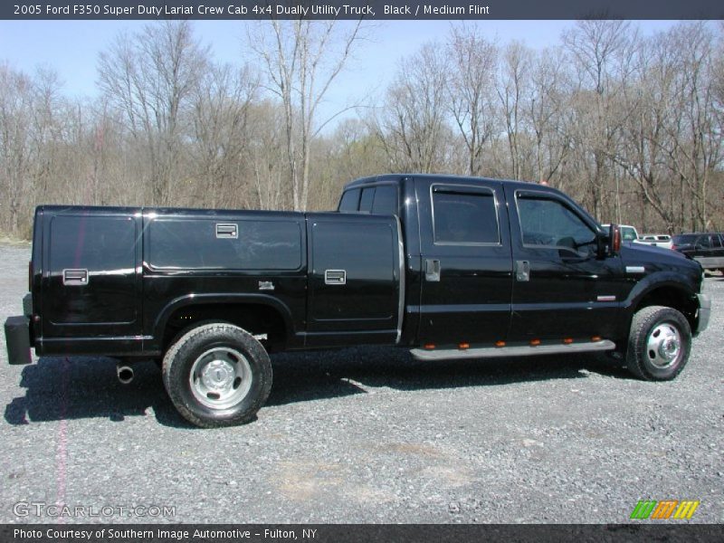 Black / Medium Flint 2005 Ford F350 Super Duty Lariat Crew Cab 4x4 Dually Utility Truck