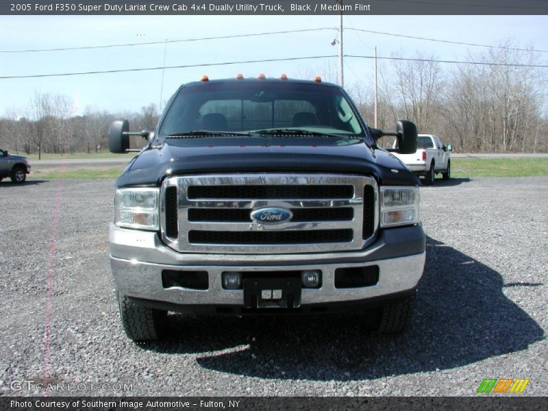 Black / Medium Flint 2005 Ford F350 Super Duty Lariat Crew Cab 4x4 Dually Utility Truck