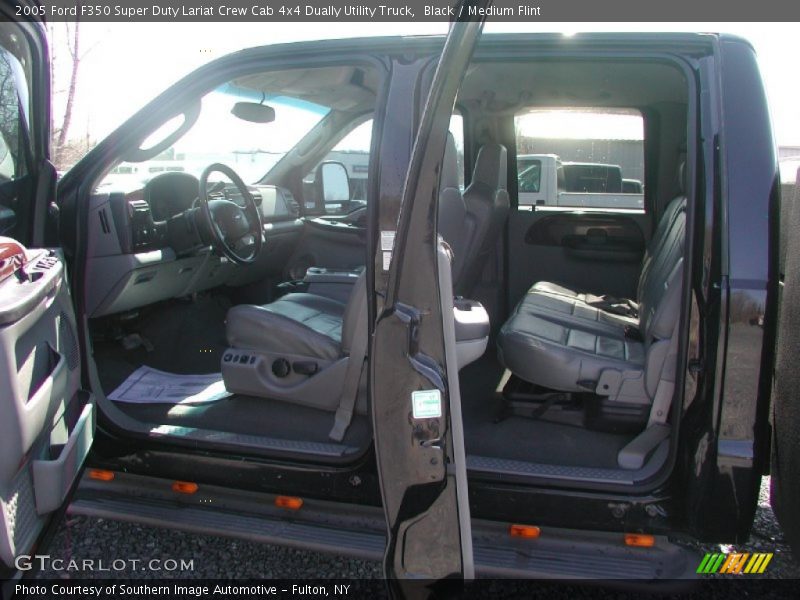 Black / Medium Flint 2005 Ford F350 Super Duty Lariat Crew Cab 4x4 Dually Utility Truck