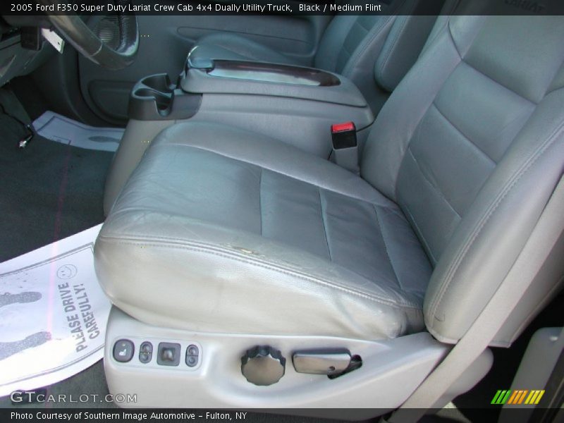 Black / Medium Flint 2005 Ford F350 Super Duty Lariat Crew Cab 4x4 Dually Utility Truck