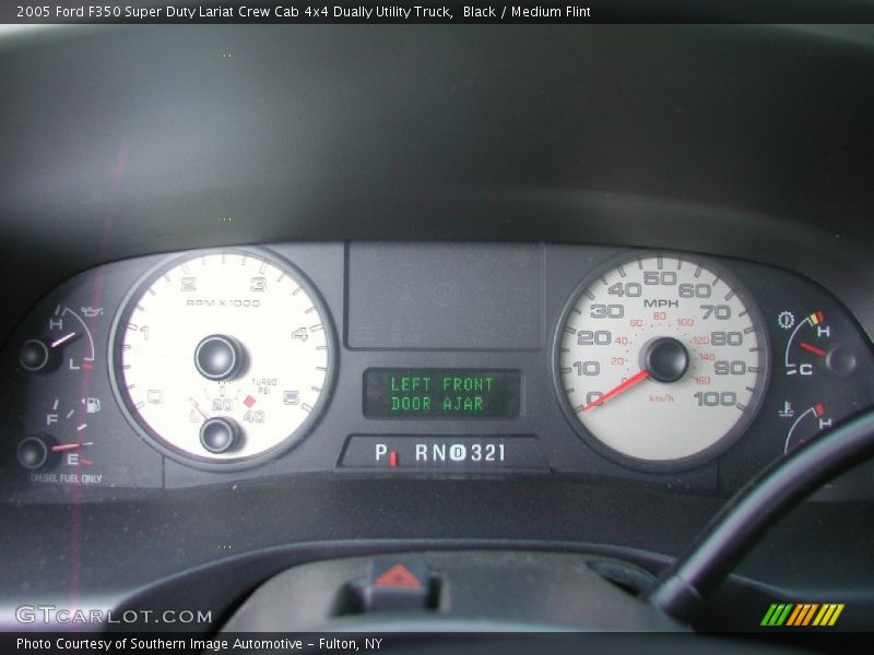 Black / Medium Flint 2005 Ford F350 Super Duty Lariat Crew Cab 4x4 Dually Utility Truck