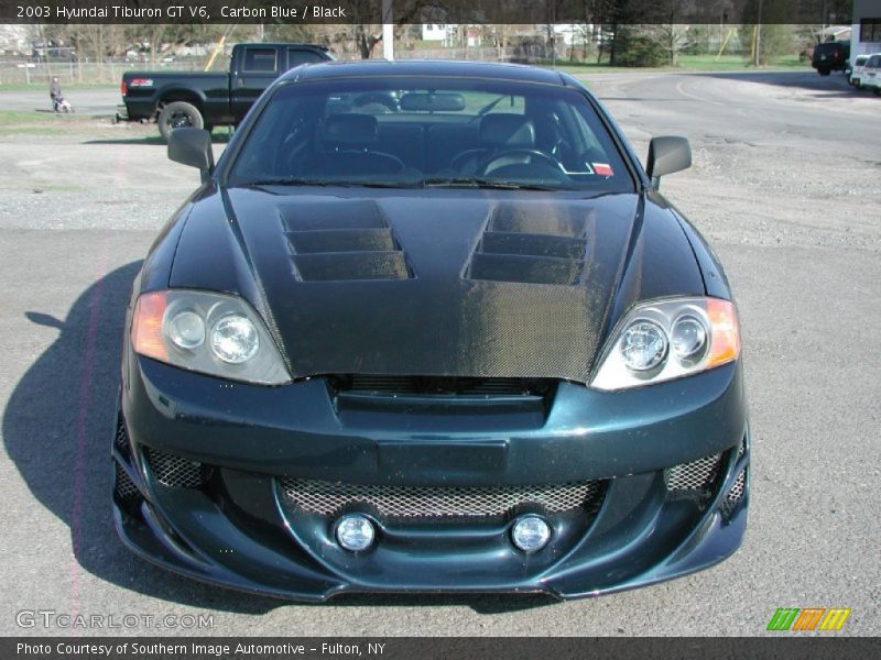 Carbon Blue / Black 2003 Hyundai Tiburon GT V6