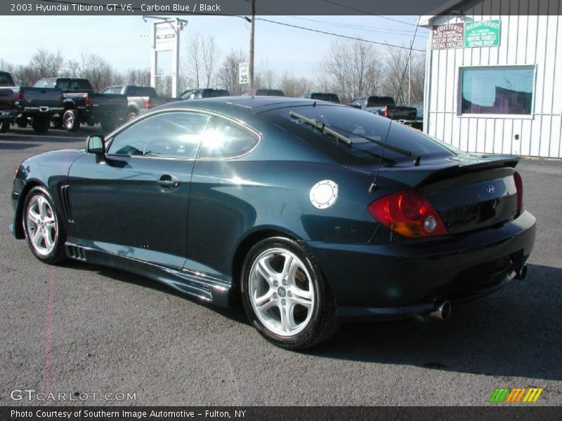 Carbon Blue / Black 2003 Hyundai Tiburon GT V6