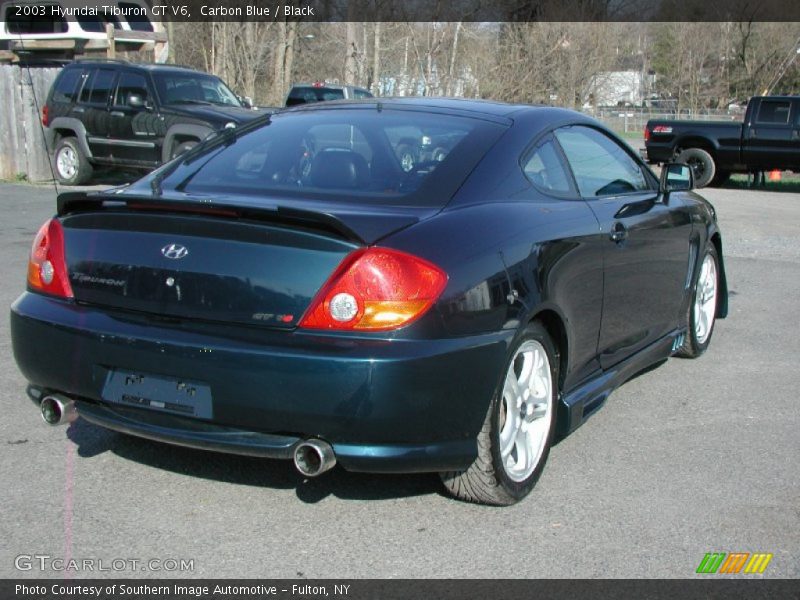 Carbon Blue / Black 2003 Hyundai Tiburon GT V6