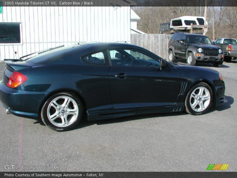Carbon Blue / Black 2003 Hyundai Tiburon GT V6